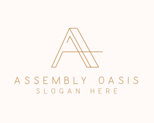 Elegant Letter A Company logo design