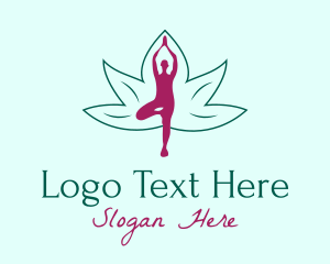 Flower Yoga Pose  logo