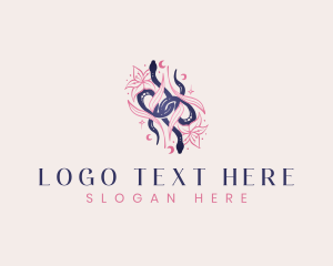 Mystic Snake Floral Boho logo