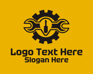 Industrial Wrench Tool  Logo