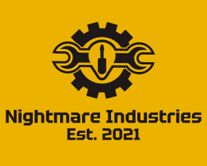 Industrial Wrench Tool  logo design