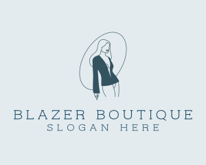 Sexy Female Blazer logo design