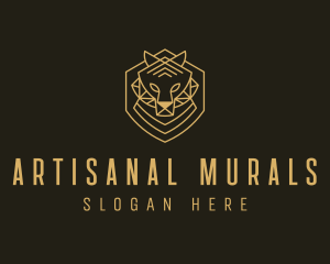 Elegant Tiger Crest logo design