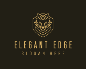 Elegant Tiger Crest logo design