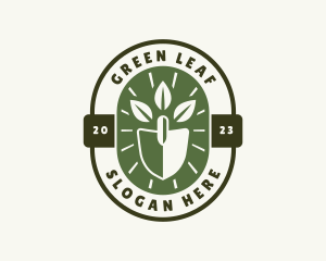 Garden Leaves Shovel logo