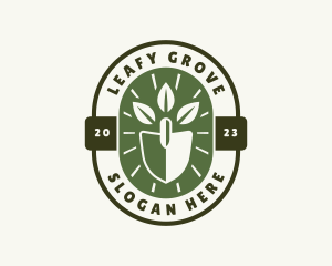 Garden Leaves Shovel logo