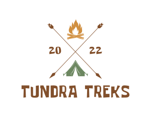 Camping Adventure Tent  logo design