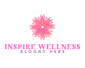 Wellness Flower Mandala logo design