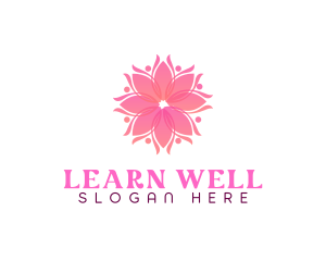 Wellness Flower Mandala logo design