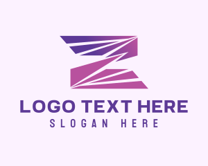 Modern Purple Letter Z logo