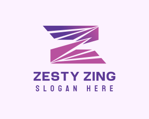 Modern Purple Letter Z logo design