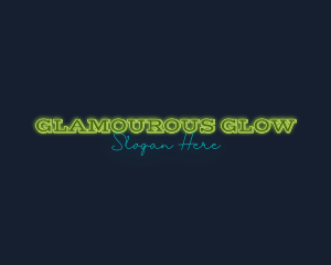 Modern Neon Glow Business logo design