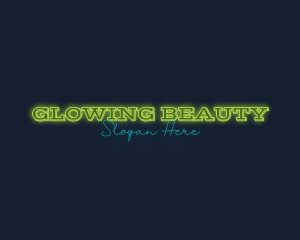 Modern Neon Glow Business logo design