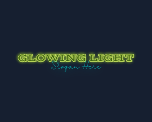 Modern Neon Glow Business logo design