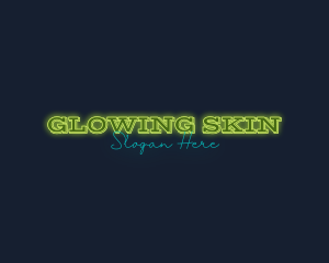 Modern Neon Glow Business logo design