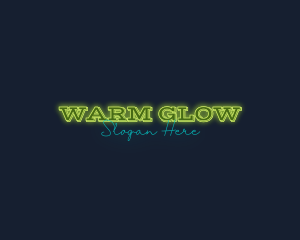 Modern Neon Glow Business logo design