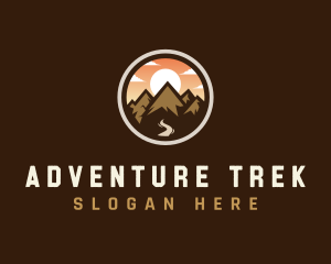 Mountain Adventure Traveler logo design