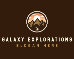 Mountain Adventure Traveler logo design