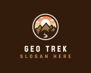 Mountain Adventure Traveler logo design