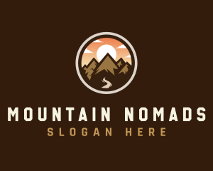 Mountain Adventure Traveler logo design