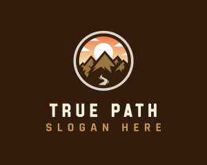 Mountain Adventure Traveler logo design