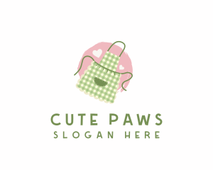 Cute Cooking Apron logo design