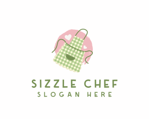 Cute Cooking Apron logo design