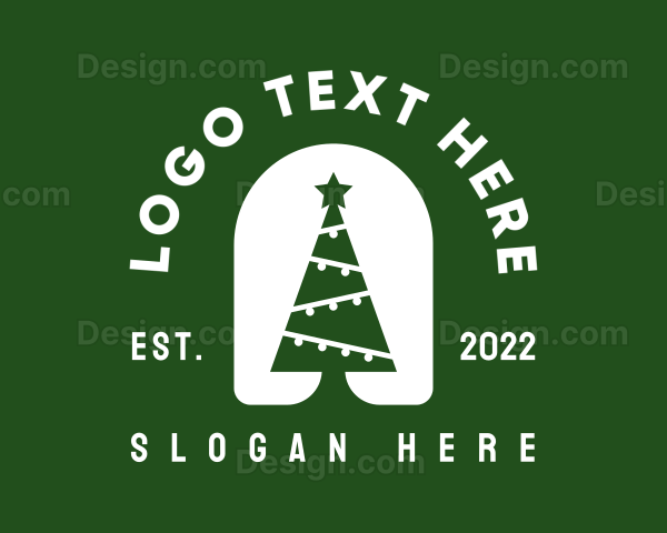 Xmas Christmas Tree Logo