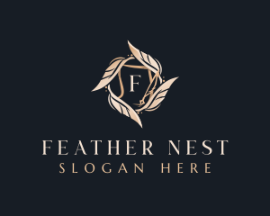 Quill Pen Feather logo design