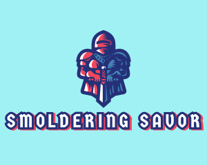 Gamer Soldier Gaming Avatar  logo design