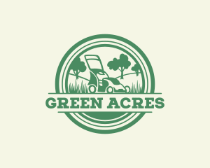 Lawn Mower Lawn Care Landscaping logo