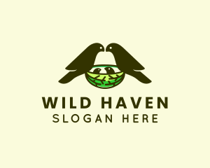 Wildlife Bird Nest  logo design