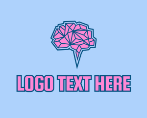 Modern Geometric Brain logo