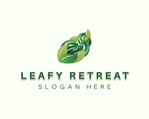 Herbal Leaf Wellness logo design