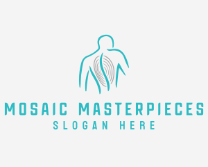 Spine Chiropractor Line logo design