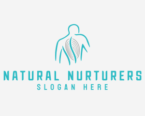 Spine Chiropractor Line logo design