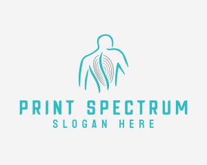 Spine Chiropractor Line logo design