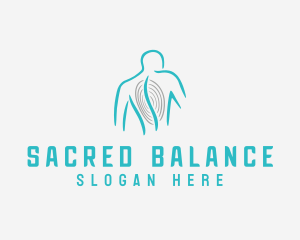 Spine Chiropractor Line logo design