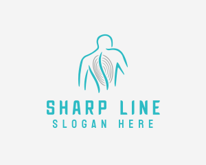 Minimalist Chiropractor Line logo design