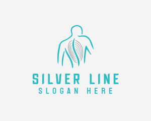 Spine Chiropractor Line logo design