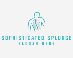 Spine Chiropractor Line logo design