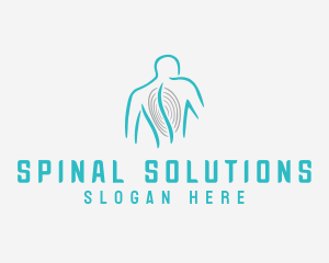 Spine Chiropractor Line logo design