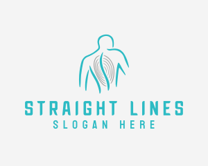 Spine Chiropractor Line logo design