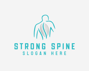 Spine Chiropractor Line logo design