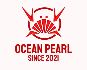 Red Seafood Crab  logo