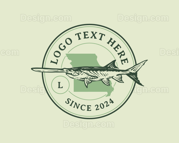 Paddlefish Missouri Fish Logo