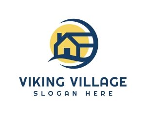 Real Estate Village logo design