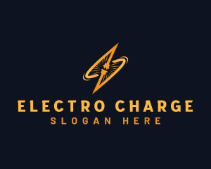 Lightning Plug Electricity logo design