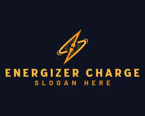 Lightning Plug Electricity logo design