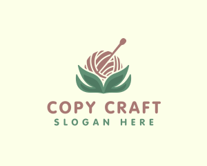 Yarn Pin Crafts logo design